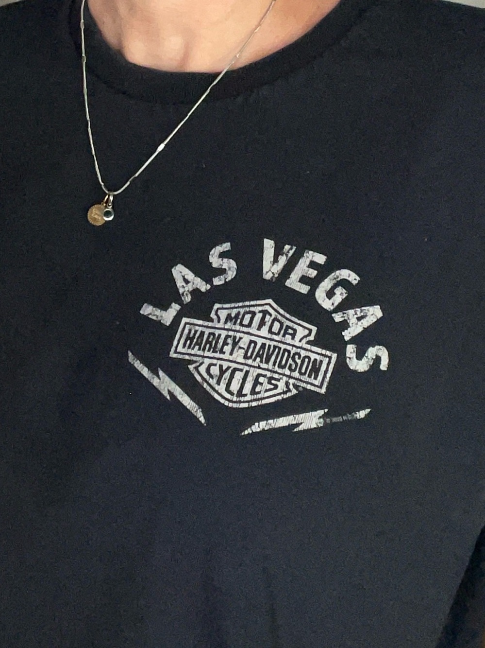 Vegas Harley-Davidson tee with Light Blue Women’s Jeans